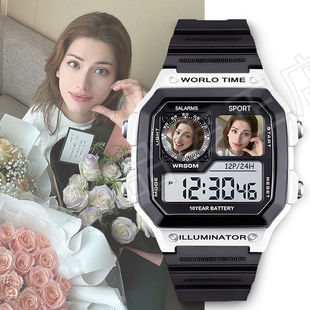 浪姐3应援卡琳娜周边礼物可定制学生电子手表运动夜光防水有闹钟