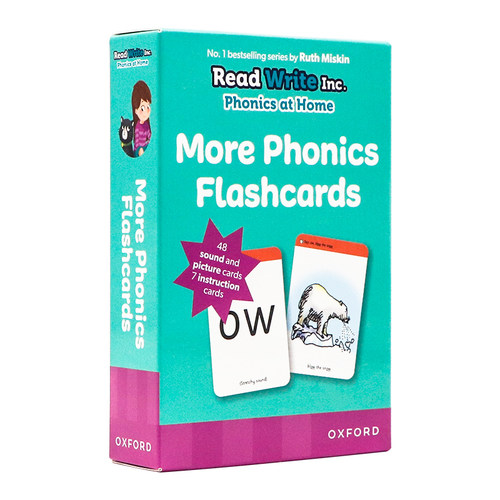 牛津自然拼读闪卡音节学习 英文原版Read Write Inc. Phonics: Home More Phonics Flashcards 3-6岁儿童英语早教启蒙高效英语字卡
