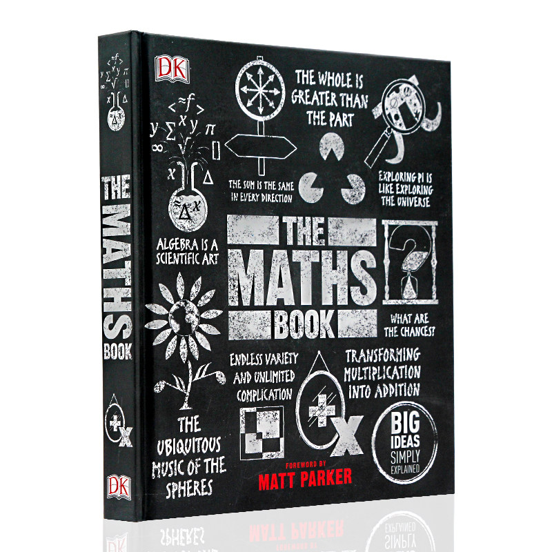 现货 DK人类的思想百科丛书 数学百科 The Maths Book  Big Ideas Simply Explained英文原版图解科普 数学发展历史人工智能密码学