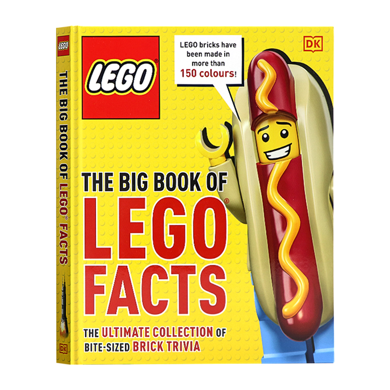 DK 乐高知识指南英文原版 The Big Book of LEGO Facts 乐高大书 7-11岁儿童乐高玩具科普百科 Simon Hugo 精装全彩插图 趣味读物 书籍/杂志/报纸 艺术类原版书 原图主图