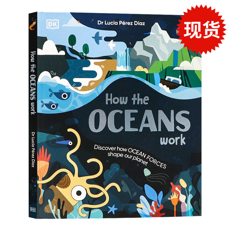 DK出品 海洋运转的秘密 英文原版 DK How the Oceans Work 海洋科普绘本 揭秘海洋起源地质生态 少儿自然科学启蒙 精装 全彩插图