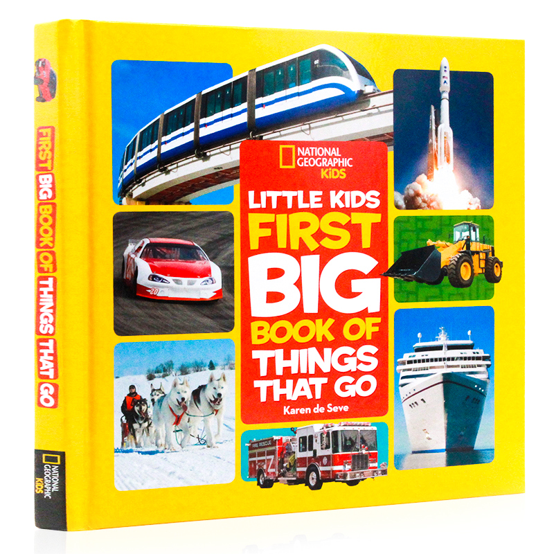 英文原版绘本National Geographic 美国国家地理 Little Kids First Big Book of things that go 精装大开本 儿童科普百科书