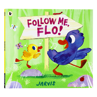 平装 Jarvis 绘本 Flo 幼儿亲子睡前故事书 英文原版 Follow 大开图画故事书 跟我来 点灯熊儿童英语启蒙认知绘本 弗洛