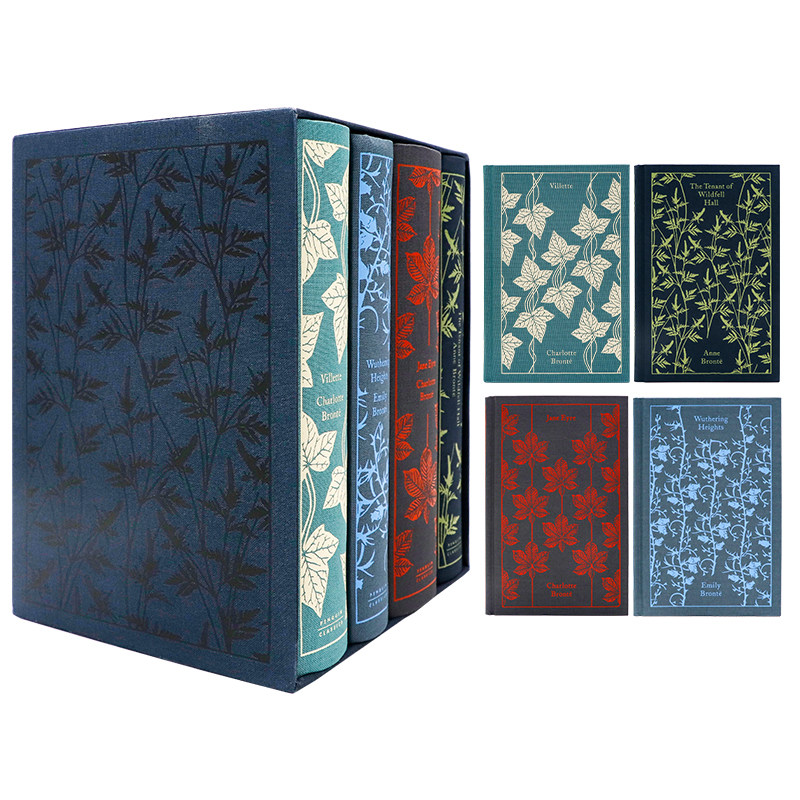 勃朗特姐妹经典作品精装收藏版4册英文原版文学小说 The Bronte Sisters Boxed Set 简爱呼啸山庄雪莉维莱特教授企鹅布纹经典