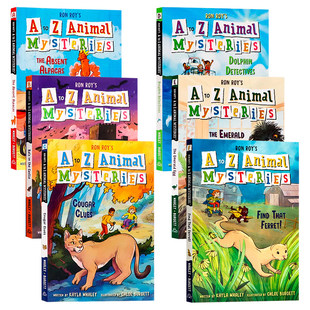 动物神秘案件系列6册 英文原版 A to Z Animal Mysteries The Absent Alpacas 失踪的羊驼 儿童推理章节桥梁故事书 课外阅读