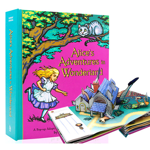 爱丽丝梦游仙境立体书 Alice's Adventures in Wonderland Pop Up 爱丽丝漫游奇遇记立体书英文原版绘本 儿童经典童话电影周边