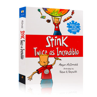 Stink Twice as Incredible 臭味两倍难以置信 英文原版小说  英语启蒙读物 儿童家庭小说 平装书本–插图 Megan McDonald