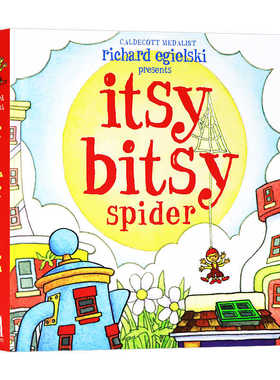 小小蜘蛛立体书 英文原版 Itsy Bitsy Spider 英文原版纸板立体书童话故事绘本亲子睡前阅读图画书 进口原版书籍