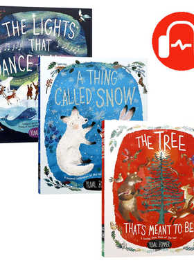 牛津精品绘本 尤瓦尔佐默3册绘本 英文原版 Lights that Dance in the Night儿童故事图画书Yuval Zommer作品英国牛津大学出版社