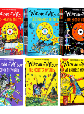 女巫温妮英文版 winnie the witch 吴敏兰书单温妮女巫魔法绘本全套 春节万圣节圣诞节主题 飞天扫帚之旅 oxford牛津出版社