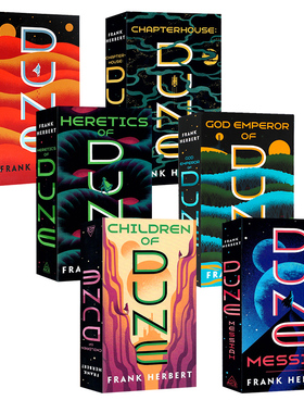 现货 沙丘英文原版 Dune 经典科幻小说 沙丘系列1-6套装 星云奖雨果奖作品 Frank Herbert 弗兰克赫伯特 英语电影原著小说