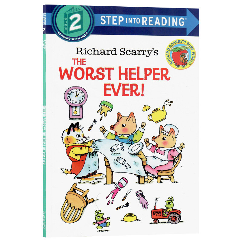 糟糕的帮手 Step into Reading Step 2 The Worst Helper Eve英文原版绘本r美国企鹅兰登英语分级阅读读物理查德斯凯瑞著作平装版