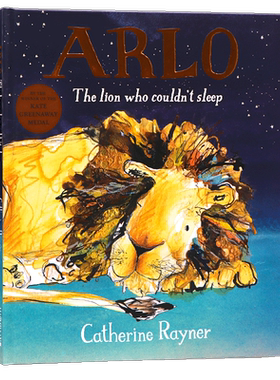 失眠的狮子阿洛 英文原版绘本 Arlo The Lion Who Couldn't Sleep 获奖名家 Catherine Rayner 哈里的大脚同作者 儿童睡前读物精装