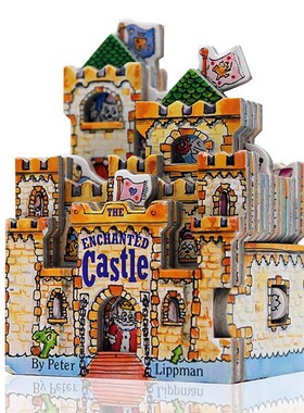 进口英文原版 Mini House 迷你城堡 The Enchanted Castle 睡美人 猫公主 迷你屋系列 奇幻城堡 玩具书 纸板造型书