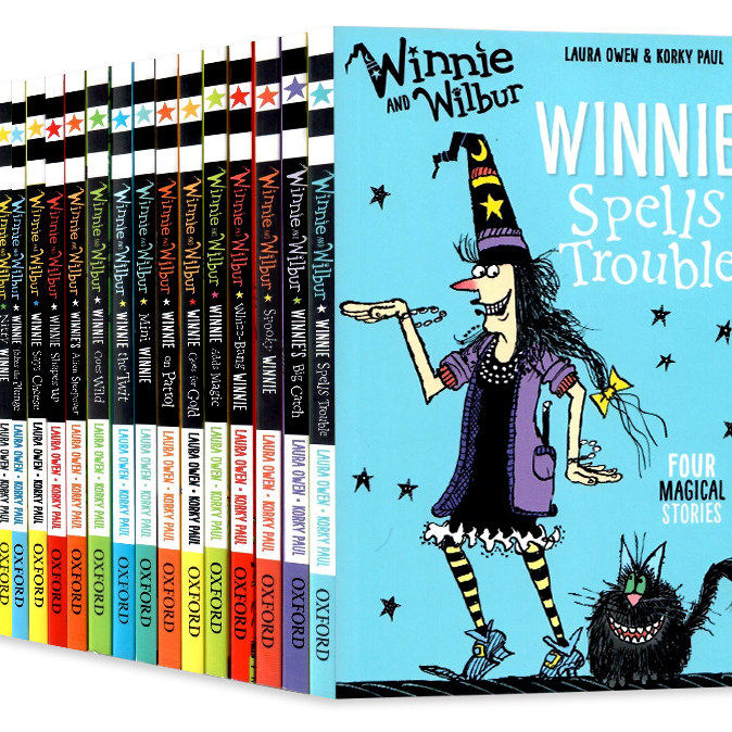 女巫温妮15册 英文原版小说 Winnie and Wilbur 儿童青少年中小学生初级章节桥梁书 牛津英文版 Oxford英语读物读本 学校推荐