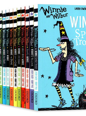 女巫温妮15册 英文原版小说 Winnie and Wilbur 儿童青少年中小学生初级章节桥梁书 牛津英文版 Oxford英语读物读本 学校推荐