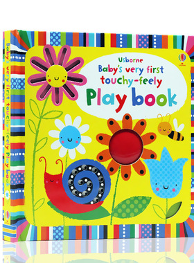 Usborne 出品 宝宝的触摸玩具单词书 Baby's very First Touchy-feely Play book 英文原版绘本 适合0-3岁宝宝 认知纸板书触摸书
