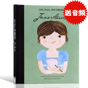 小人物大夢想簡奧斯汀 Big Austen女孩篇兒童英語啟蒙勵志讀物名人傳記精裝 彩繪插畫圖書 People Jane Little 繪本 英文原版 Dreams