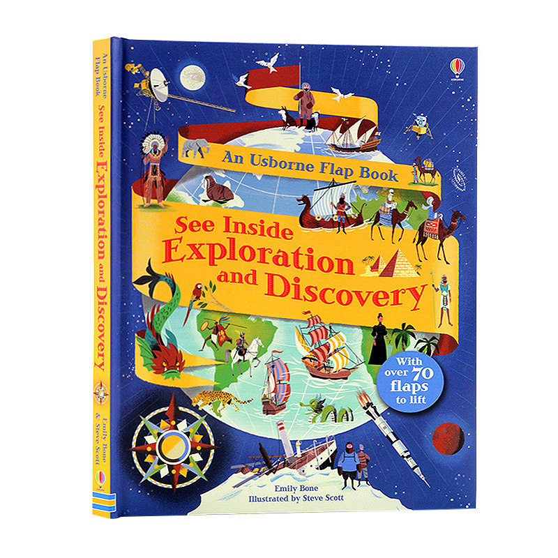 Usborne出品看里面系列之探险与发现 See Inside Exploration and Discovery 儿童科普百科翻翻书早教益智亲子共读英文原版绘本