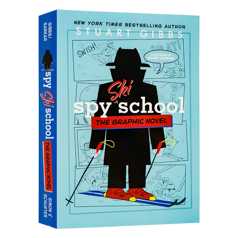 间谍学校漫画版第4册滑雪学校英文原版 Spy Ski School the Graphic Novel 冒险故事特工主题 惊险刺激 侦探推理冒险故事 平装