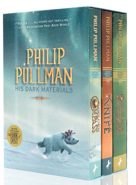 现货 黑暗物质三部曲 His Dark Materials Trilogy 英文原版书黄金罗盘 魔法神刀 琥珀望远镜 全英文版进口英语小说书籍 黑质系列