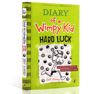 英文原版 儿童英语图画故事书 儿童文学 现货 哭包日记英文版 Wimpy Diary Luck Hard Kid 漫画 小屁孩日记