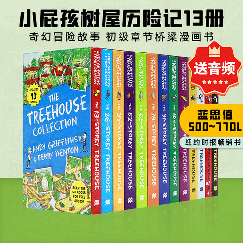 小屁孩树屋13册疯狂树屋英文版