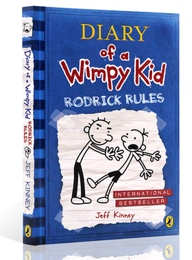 英文原版 Diary of a Wimpy Kid 2: Rodrick Rules 小屁孩日记2:罗德里克法则英文版 漫画英语书 儿童文学