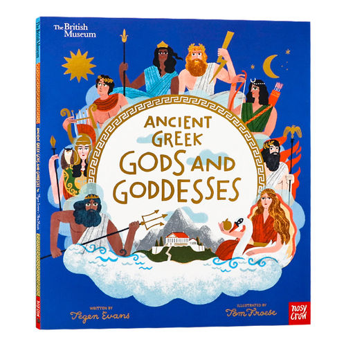 大英博物馆 古希腊诸神与女神 英文原版 British Museum Ancient Greek Gods and Goddesses 儿童启蒙神话故事书 搭配文物插图