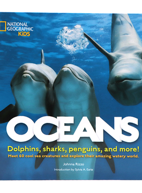 美国国家地理儿童百科 海洋 英文原版绘本 Oceans Dolphins sharks penguins 精装少儿科普读物认识海洋生物探索海洋奥秘3-7岁