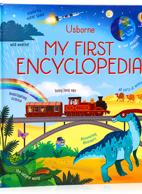 Usborne出品 我的首本百科全书 英文原版 My first encyclopedia 儿童启蒙认知科普百科图画书精装全彩插图 亲子早教英语书籍3-9岁