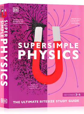 DK儿童物理学百科 英文原版 SuperSimple Physics 物理学 光电磁力能量研究指南 图解百科系列全彩插图儿童物理启蒙认知科普