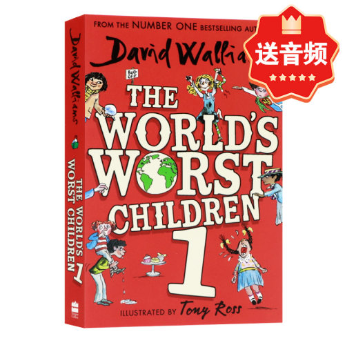 预售 世界上最糟糕的孩子1  The World's Worst Children 英文原版 大卫威廉姆斯少年幽默小说 David Walliams 插画师托尼・罗斯