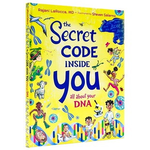 青少年课外读物 全彩大开绘本 The Inside You Code 密码 Secret 精装 英文原版 少儿人体生物科学科普知识阅读书 你身体中