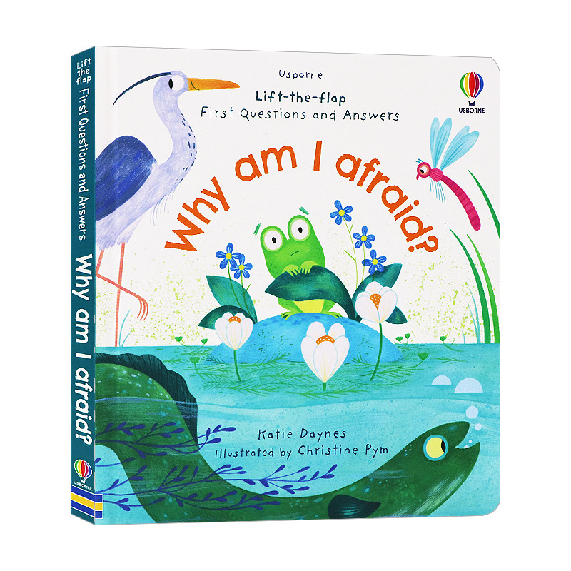 Usborne 幼儿问与答系列纸板翻翻书 Why am I afraid 我为什么恐惧害怕 英文原版绘本 儿童科普百科早教启蒙图画书 亲子共读