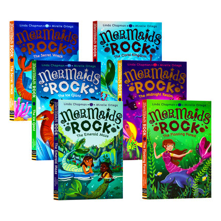现货 美人鱼摇滚6册 英文原版 Mermaids Rock 儿童冒险章节小说 青少年课外阅读 Little Tiger英国小老虎出版 Linda Chapman著作