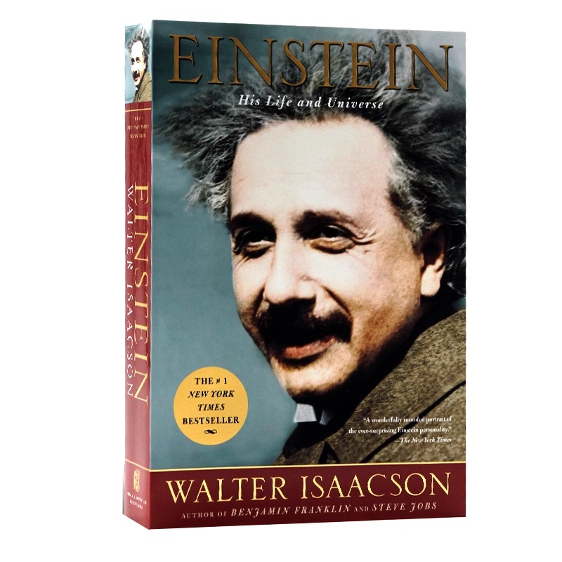 爱因斯坦传 他的生活和宇宙 英文原版人物传记 Einstein His Life and Universe 爱因斯坦相对论Walter Isaacson英语课外兴趣阅读