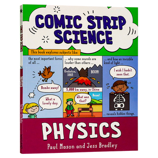 Science Physics 英文原版 漫画科学物理学 中小学生青少年彩绘插画拓展课外阅读教辅学校推荐 Strip 科普百科英语趣味读物 Comic