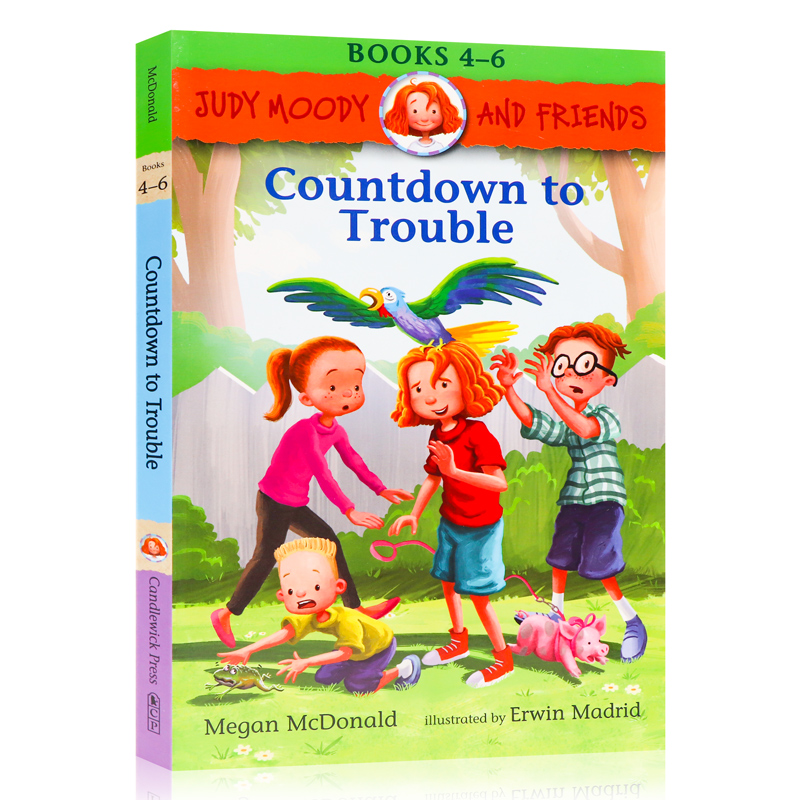 稀奇古怪小朱迪和她的小伙伴4-6合集 Countdown to Trouble英文原版章节桥梁小说倒计时的麻烦课外读物情商启蒙Megan McDonald