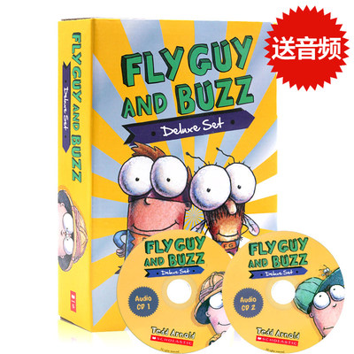 Fly Guy And Buzz 苍蝇小子分级读物15册附2CD 英文原版 全彩英语初级章节桥梁书 儿童趣味读物 中小学生课外阅读 Tedd Arnold