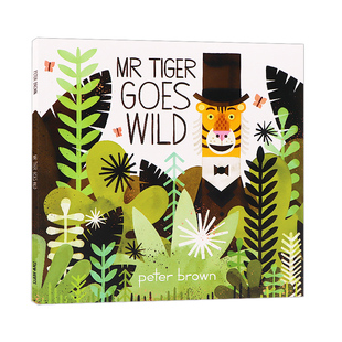 儿童英语启蒙绘本 进口英文原版 老虎先生来撒野 彼得·布朗著 Wild Goes Peter 回归自然 亲子故事共读 Brown Tiger