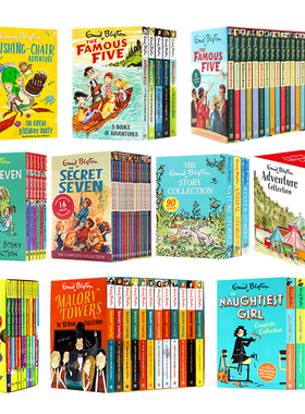 The famous five 五小伙伴历险记英文版 Enid Blyton 飞天魔椅历险记 章节桥梁书插画故事集儿童冒险解谜类小说初高中课外阅读书籍