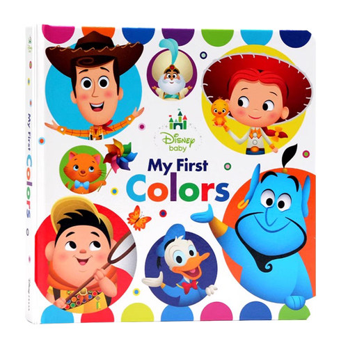 宝宝的色彩认知书迪士尼 英文原版绘本Disney Baby My First Colors 颜色认知儿童启蒙绘本 0-3岁 纸板书