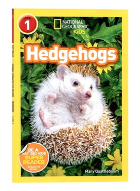 国家地理分级阅读一阶段 刺猬 英文原版绘本 National Geographic Readers Hedgehogs Level 1 儿童动物科普图画书 全彩插画