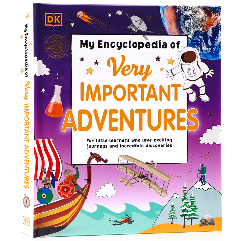 DK冒险探索之旅百科全书英文原版 My Encyclopedia of Very Important Adventures全彩精装少儿探险历史科普英语启蒙认知读物