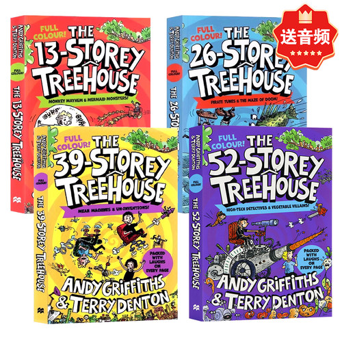 小屁孩树屋历险记4册英文原版