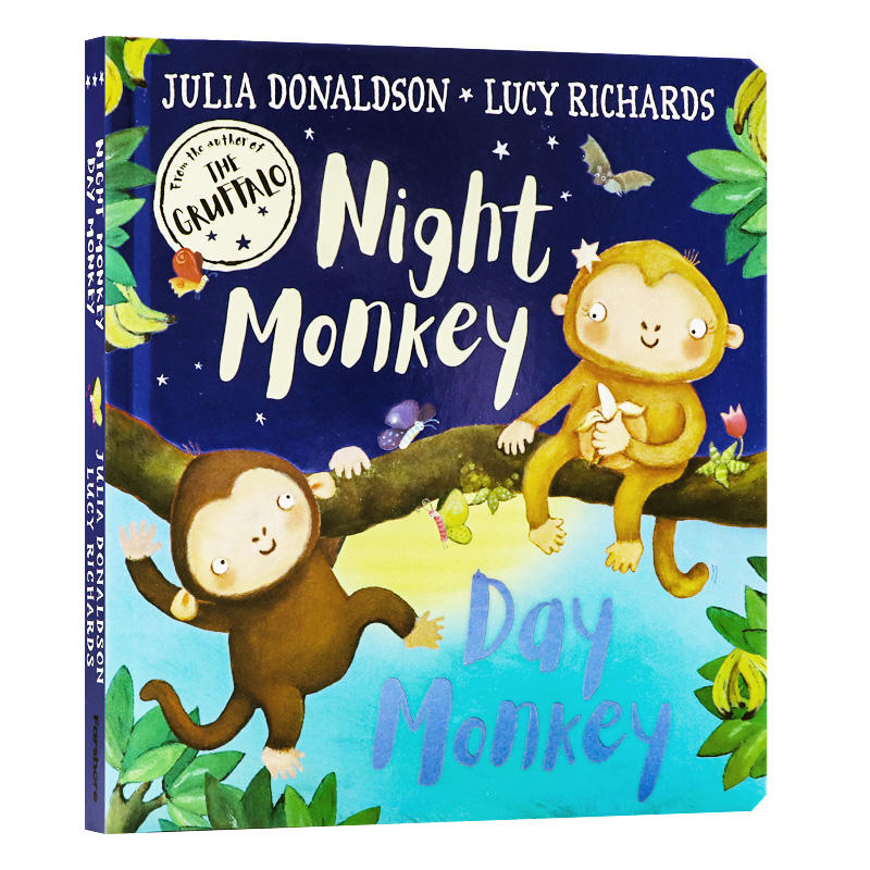 夜猴日猴英文原版绘本