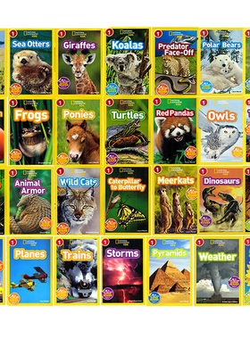 美国国家地理英文版 分级阅读1阶段 National Geographic Level1 英文原版绘本幼儿童科普百科系列英语早教认知启蒙读物 低幼科普