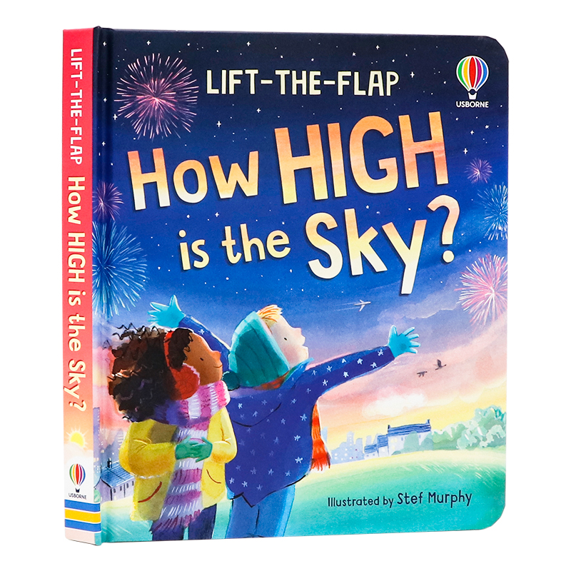 Usborne出品 幼儿启蒙问答系列天空的高度之谜 英文原版绘本 Very First Questions and Answers: How high is the sky 翻翻纸板书