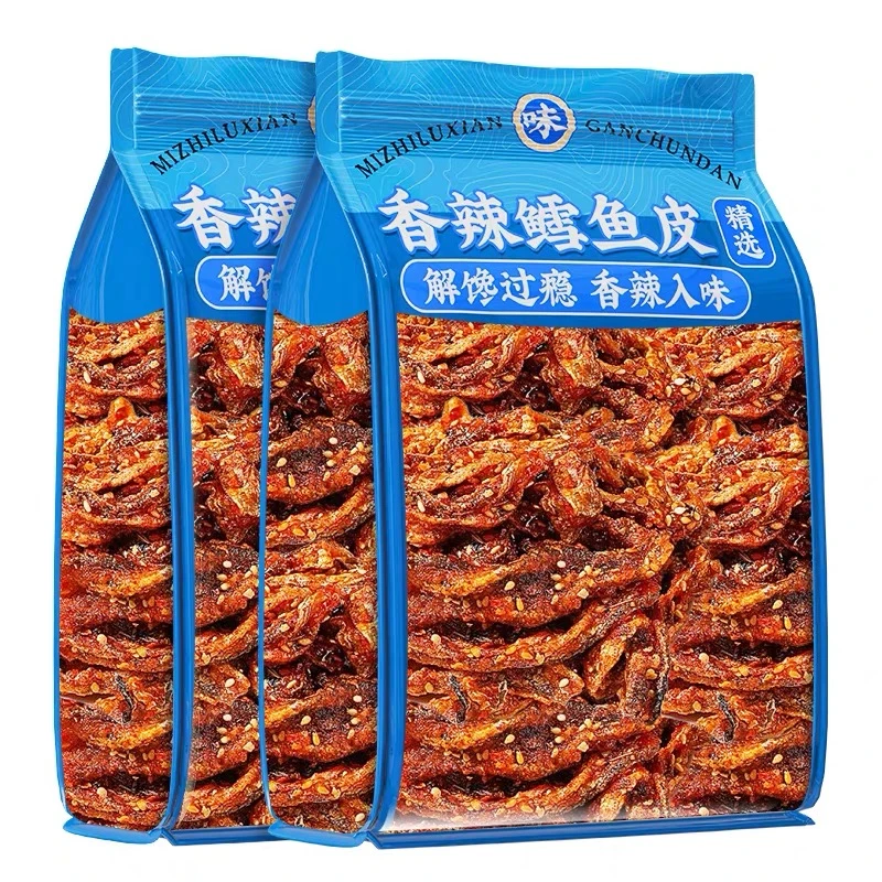 【大包装更过瘾】甜辣鳕鱼皮蜜汁香辣鱼皮干香脆鱼皮即食鱼学生爱